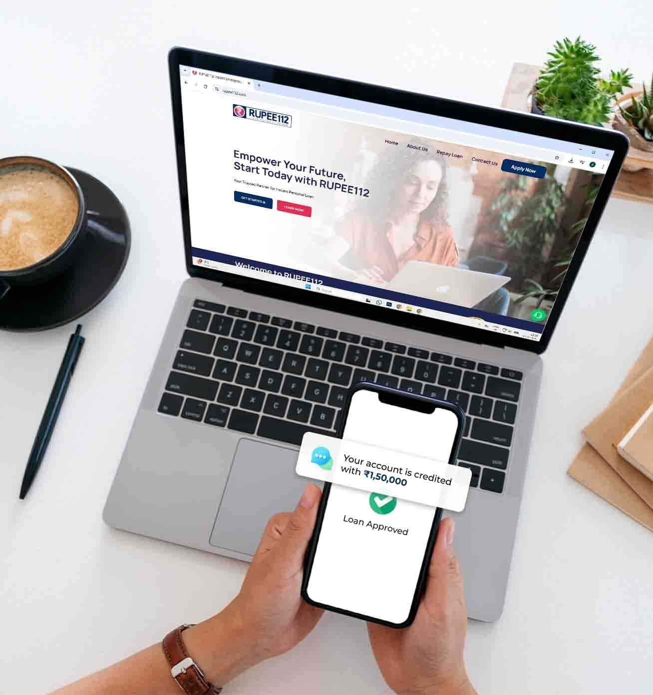 Personal loan process from Rupee112